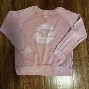Blue Hilton Head Women's Dusty Pink Crew Neck Sweater